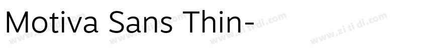 Motiva Sans Thin字体转换